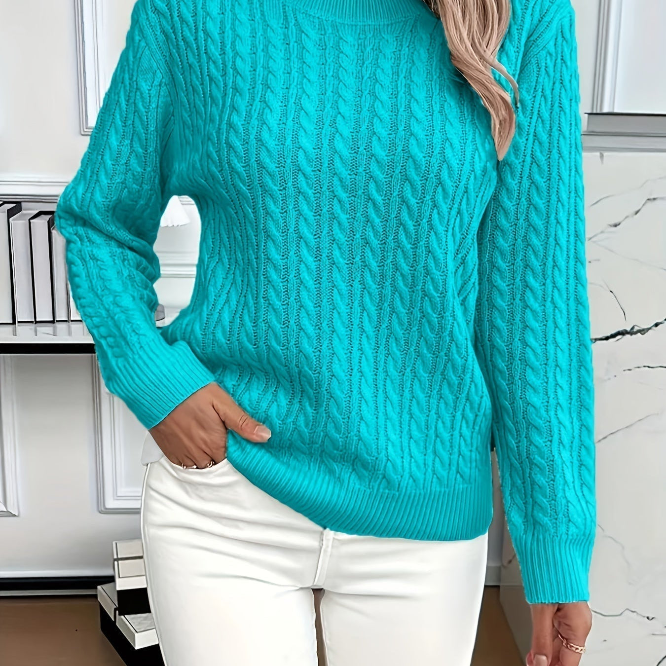 Becky | Pull en Tricot à Câbles