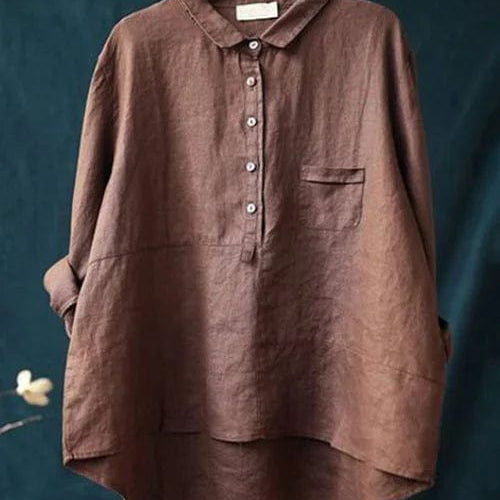 Elvie | Blouse Linne Élégante pour l'Été