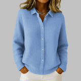 Neige | Cardigan Boutonné en Tricot Classique