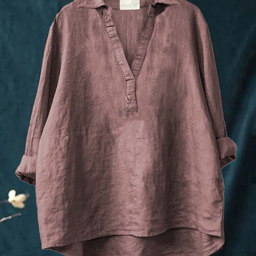 Andrea | Blouse d'été élégante en lin
