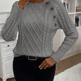 Catharina | Pull en Tricot à Détails Boutonnés