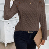 Catharina | Pull en Tricot à Détails Boutonnés
