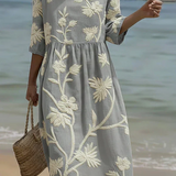 Béatrice – Robe décontractée à imprimé floral