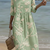 Camélia – Robe décontractée à imprimé floral