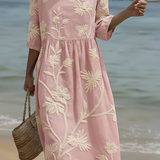 Léna – Robe décontractée à imprimé floral
