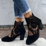Manon – Bottines dentelle élégantes