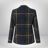 Isaline | Manteau en Laine à Carreaux Classique
