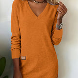 Gaïa | Sweat-shirt à col en V à la mode