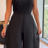 Fontella™ Combinaison en Tulle Texturé Élégante