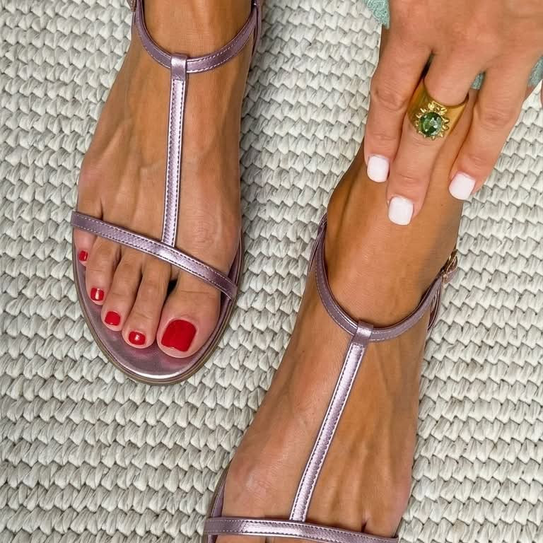 Rosalba | Sandales dorées été