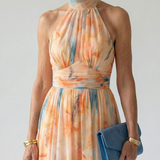 Ana| Robe Midi Halter Mekana