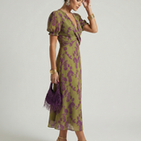 Sofija | Robe midi à fleurs