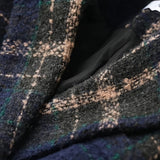 Isaline | Manteau en Laine à Carreaux Classique