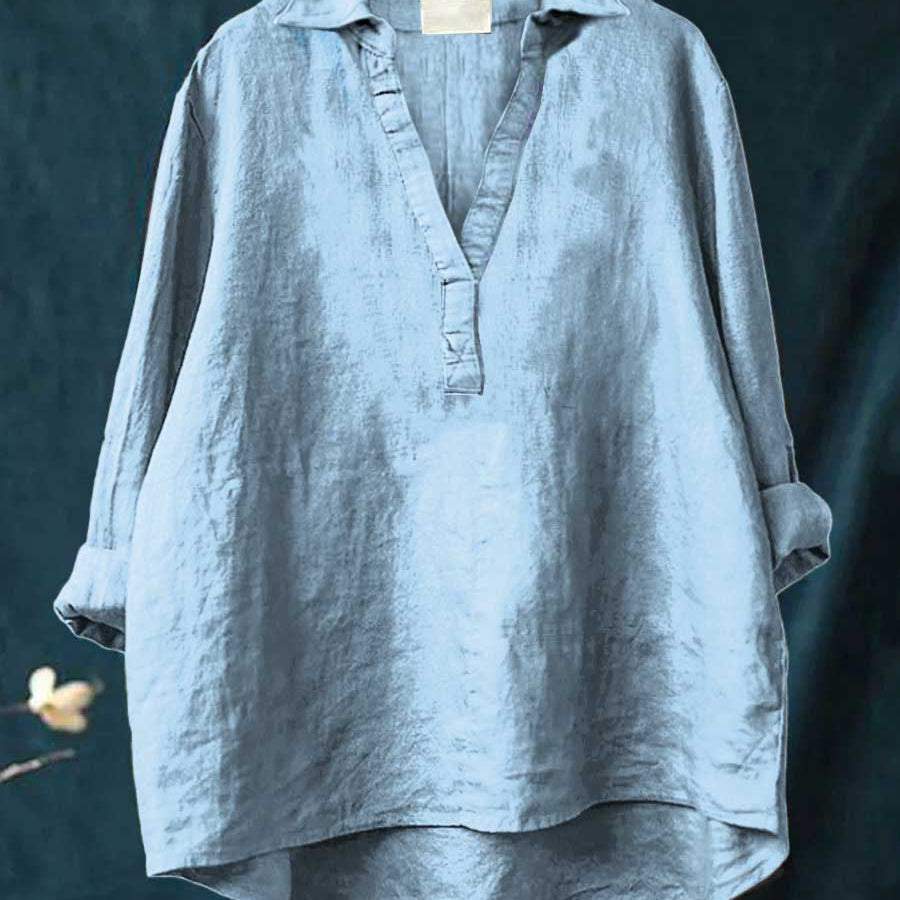 Andrea | Blouse d'été élégante en lin