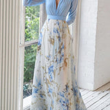 Robe Maxi Fleurie Pénélope | Élégance Éternelle de Maison Claire et Sylvie