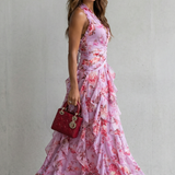 Robe Longue Élégante à Col Halter - Maison Claire et Sylvie