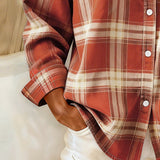 Lysandre | Chemise à Motif Carreaux et Col Notched