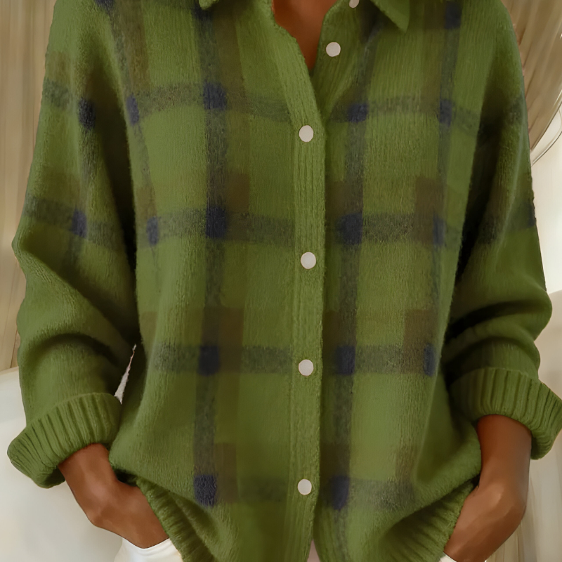 Aveline | Cardigan à Carreaux