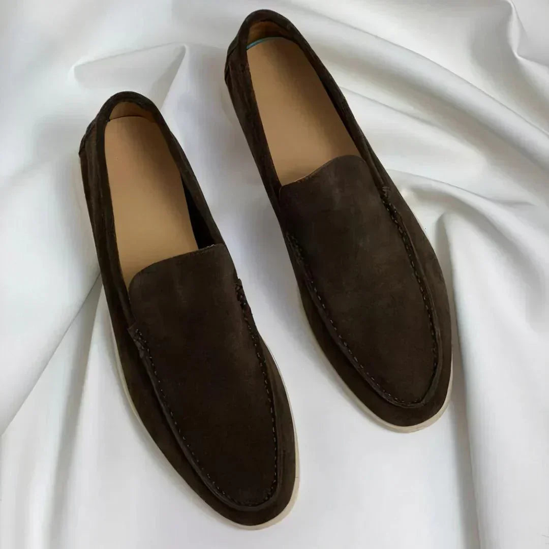 Leo™| Élégants mocassins en cuir suédé