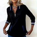 Capucine | Sweatshirt Ample avec Col et Fermeture Éclair