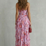 Robe Longue Élégante à Col Halter - Maison Claire et Sylvie