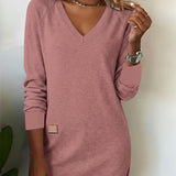 Gaïa | Sweat-shirt à col en V à la mode
