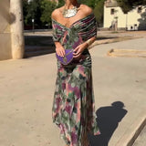 Louise | Robe Maxi de Fête Élégante à Col V