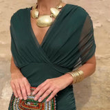 Louise | Robe Maxi de Fête Élégante à Col V