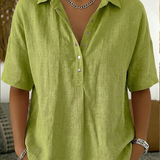 Nora – Blouse Krage Élégante