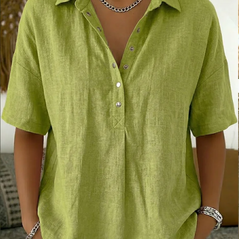 Nora – Blouse Krage Élégante