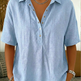 Nora – Blouse Krage Élégante