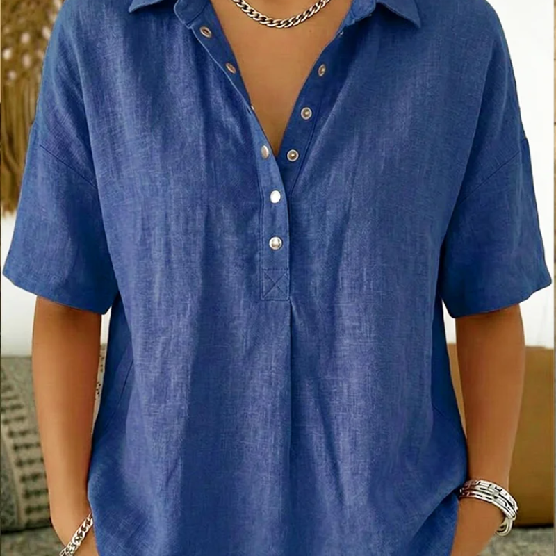 Nora – Blouse Krage Élégante
