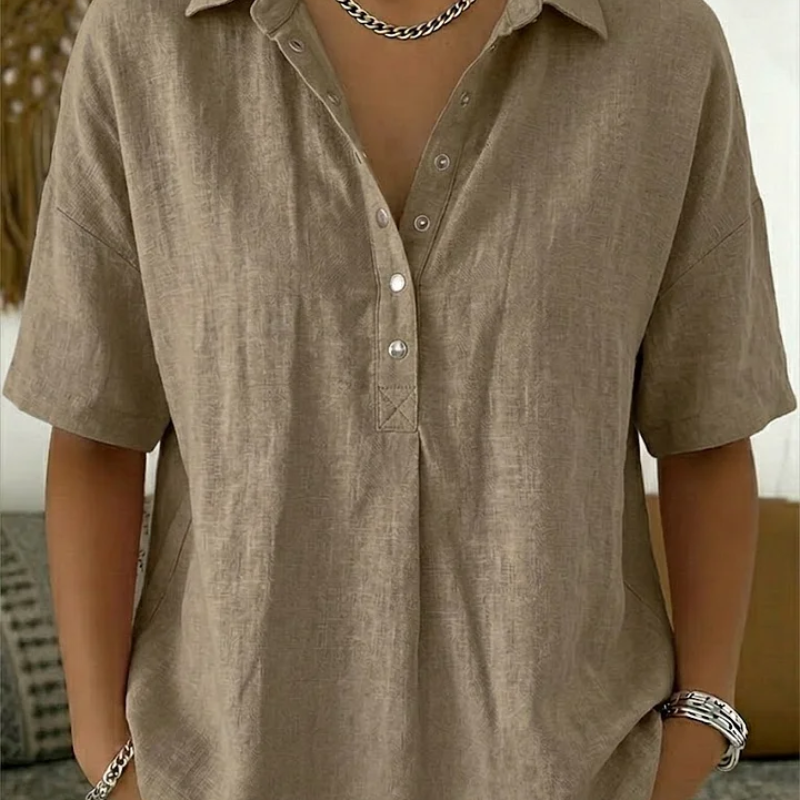 Nora – Blouse Krage Élégante