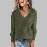 Deri | Pull Long à Col V Confortable