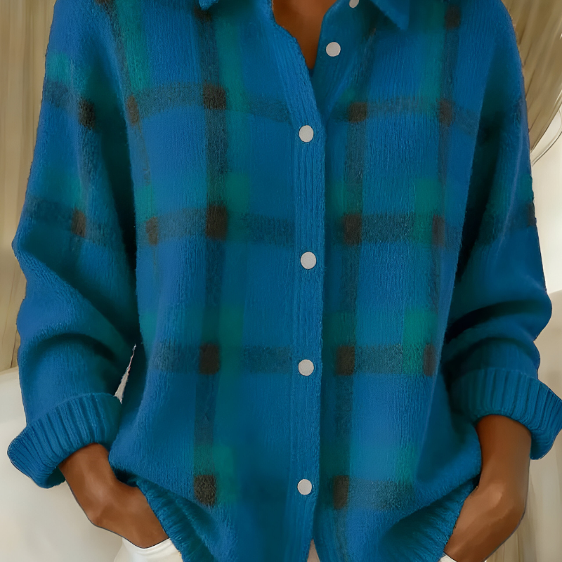 Aveline | Cardigan à Carreaux
