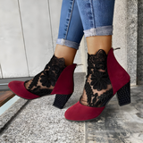 Manon – Bottines dentelle élégantes
