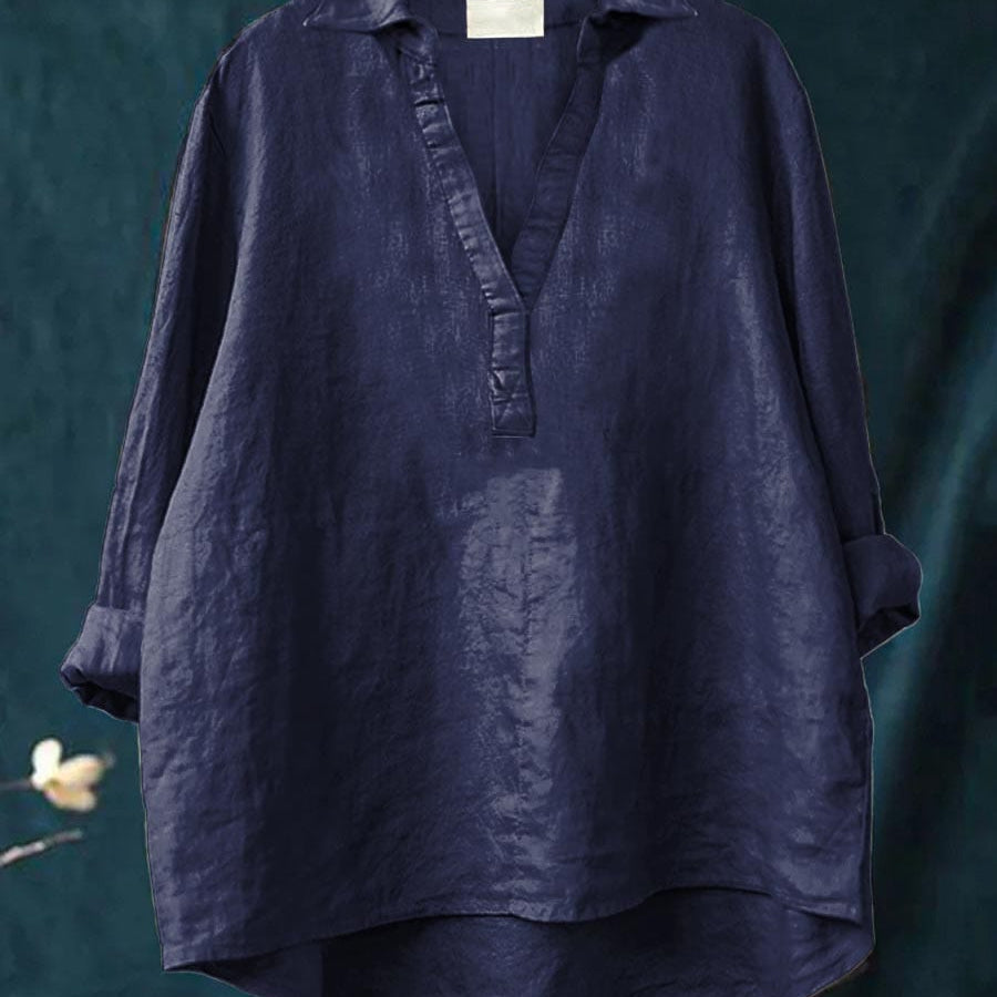 Andrea | Blouse d'été élégante en lin