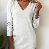 Gaïa | Sweat-shirt à col en V à la mode