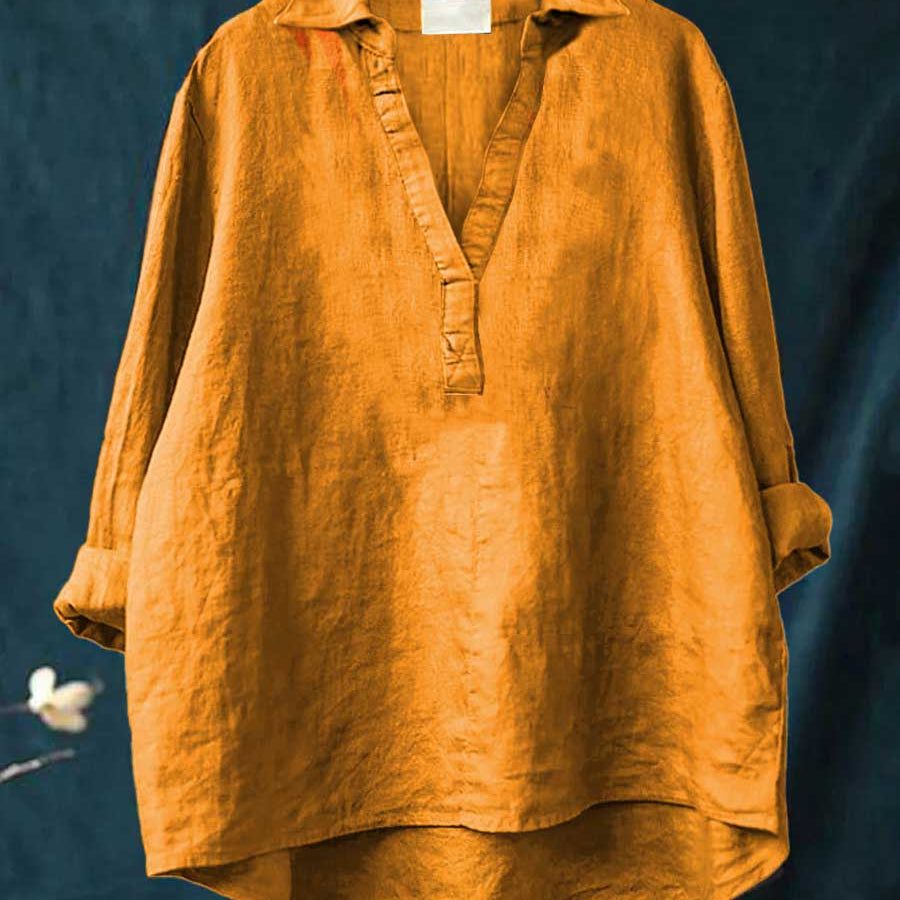 Andrea | Blouse d'été élégante en lin