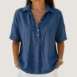 Nora – Blouse Krage Élégante