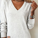 Gaïa | Sweat-shirt à col en V à la mode