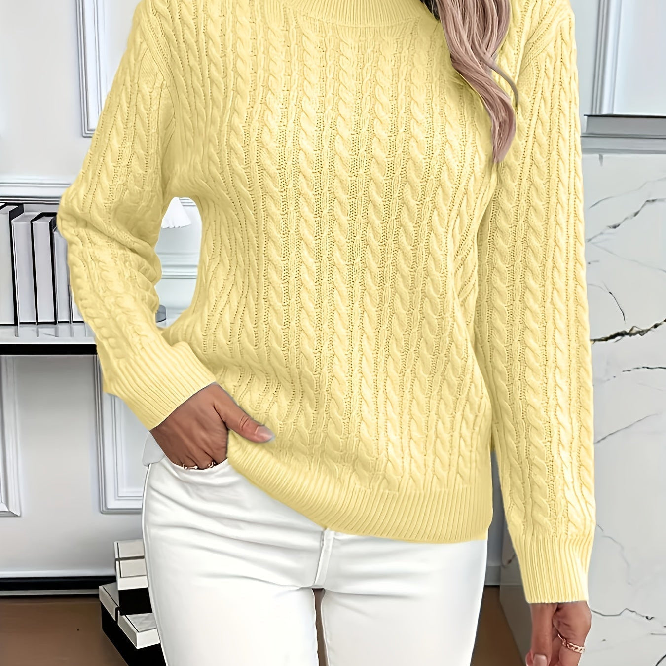 Becky | Pull en Tricot à Câbles