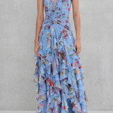 Robe Longue Élégante à Col Halter - Maison Claire et Sylvie