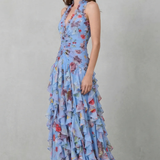 Robe Longue Élégante à Col Halter - Maison Claire et Sylvie