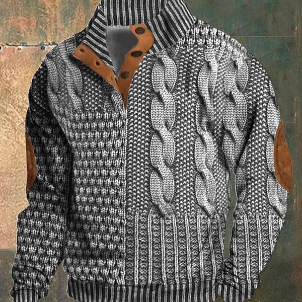 Telford™ | Pull torsadé imprimé et audacieux