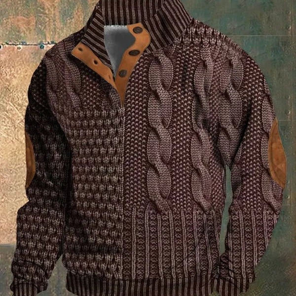 Telford™ | Pull torsadé imprimé et audacieux