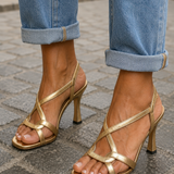 Elisabetta | Sandales d'Été Dorées Charme