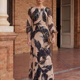 Robe en Gaze Imprimée - Élégance et Sophistication