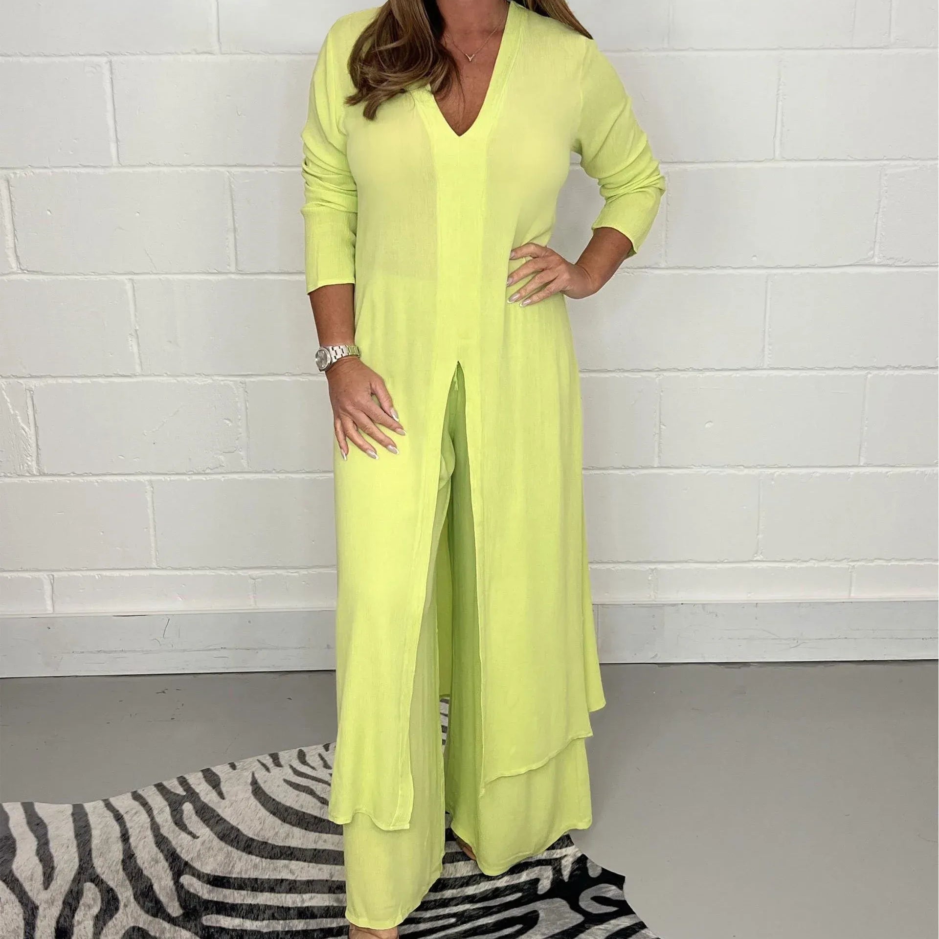 Cherly™ Ensemble Douillet à Deux Pièces