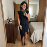 Camille – Robe asymétrique raffinée